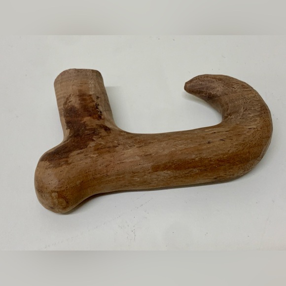 Vintage Hand Carved Wooden Cane Walking Stick Umbrella Handle - Picture 5 of 11